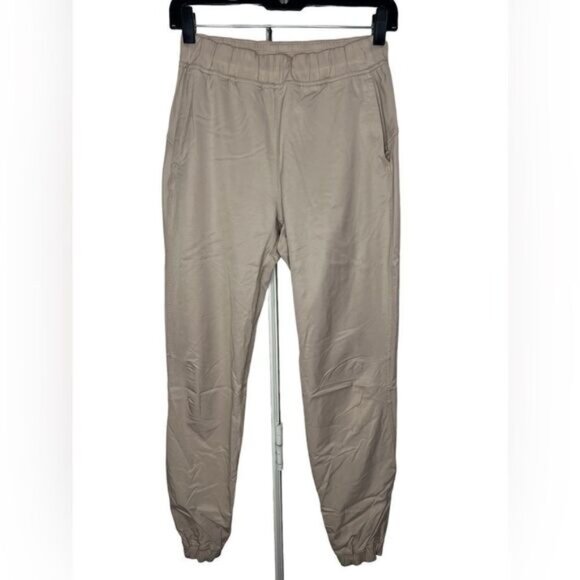 Lululemon Cafe Au Lait Adapted State High-Rise Full Length Zipper Ankle Joggers - Picture 2 of 11